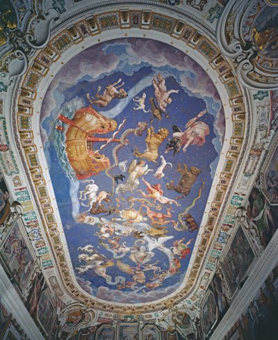 Astrological ceiling, in the Sala del Mappamondo by Giovanni de Vecchi